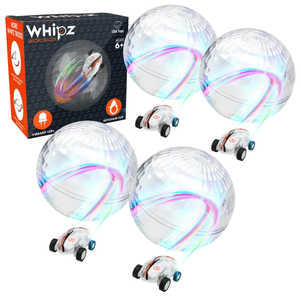 4-Pack: USA Toyz Whipz Micro Racers Toy Cars