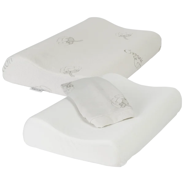 2-Pack: Contour Memory Foam Pillows with Washable Covers