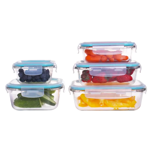 Genicook 5-Pack Glass Food Storage Set