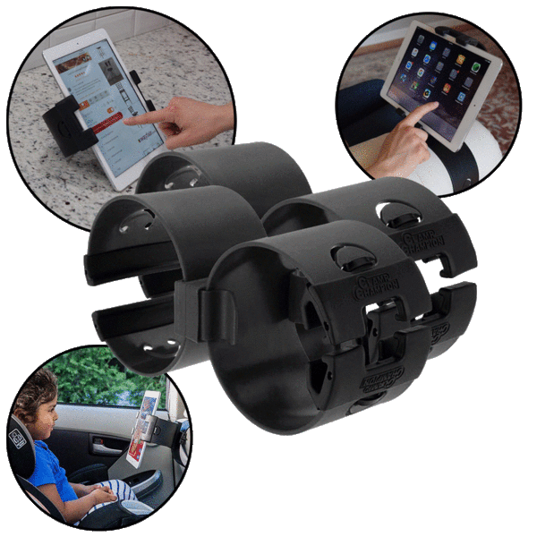 2-Pack: Clamp Champion Pro All-in-One Tablet and Smartphone Holder