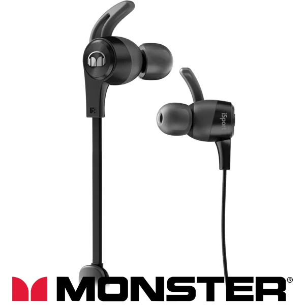 Monster iSport Sweatproof In-Ear Bluetooth Earbuds (Certified Refurbished)
