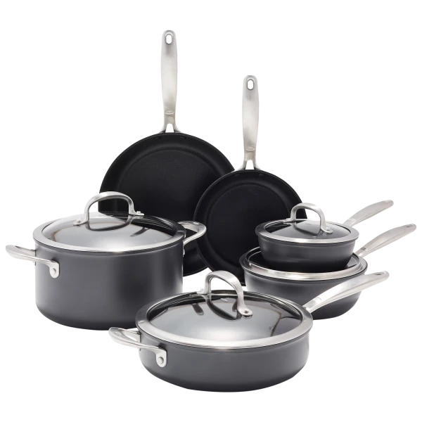OXO Good Grips Pro 10-Piece Hard Anodized 3-Layer Nonstick Cookware Set