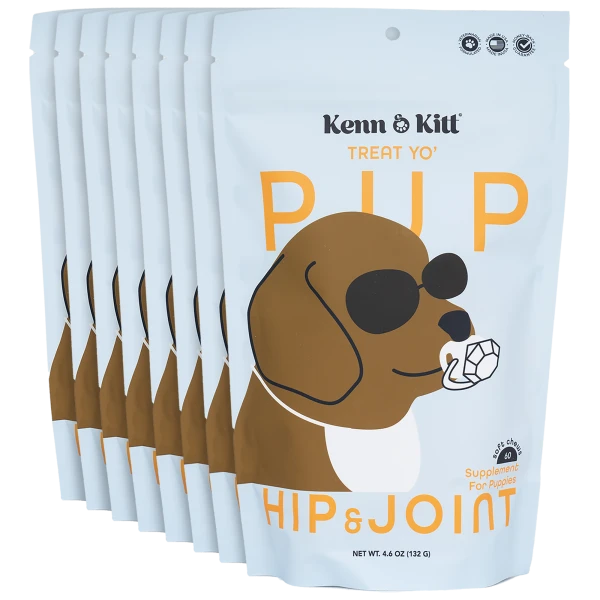 8-Pack: Kenn & Kitt Vet-Formulated Hip & Joint Treats for Puppies