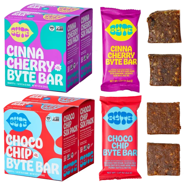 24-Pack: Byte Bars (Cinna Cherry and/or Choco Chip)