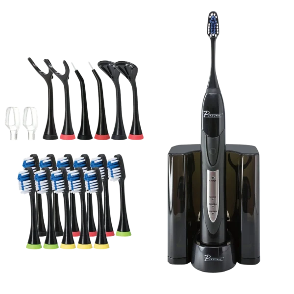 Pursonic S520 Deluxe Sonic Toothbrush Set with 18 Attachment Heads