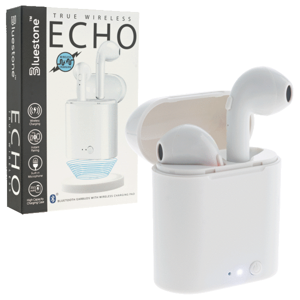 True Wireless Charging Earbuds with Charging Pad