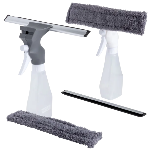 Haylee 3-In-1 Window Cleaner with Spray Bottle