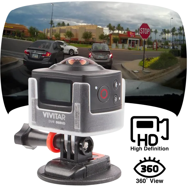 Vivitar 360-View HD Panoramic Dash and Action Camera