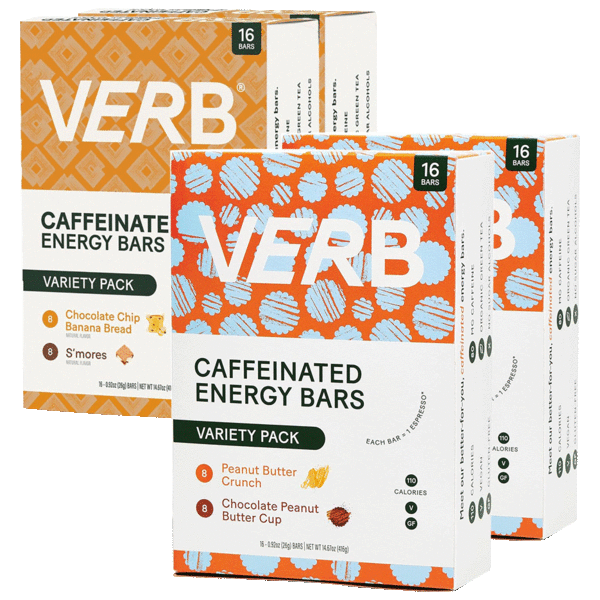 64-Pack: VERB Caffeinated Snack Bars