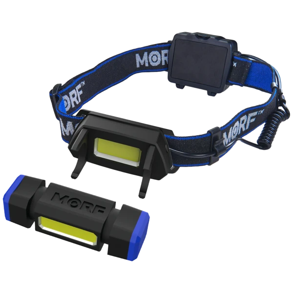 Morf 2 In 1 Headlamp with Detachable Light 500 Lumens 5AAA Batteries Included