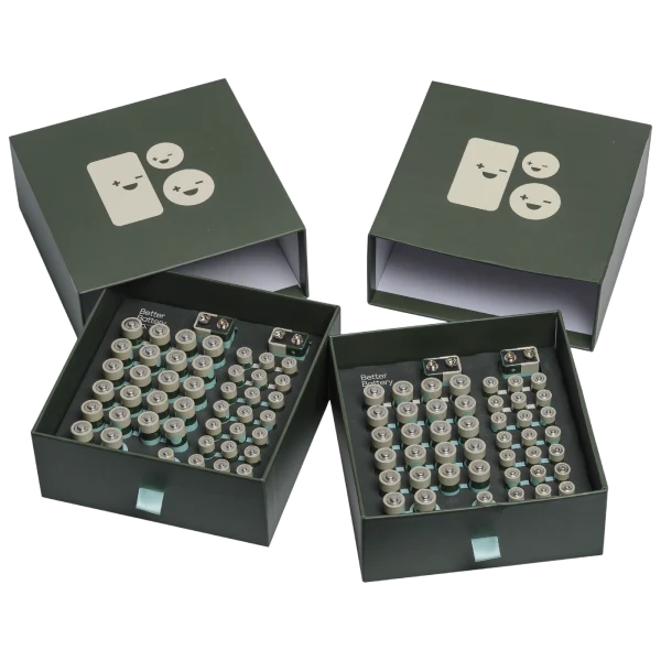 92-Piece Better Battery Co. Alkaline Battery Variety Pack