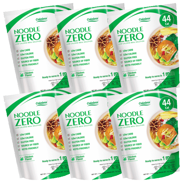 12-Pack: Caloless NoodleZero Low Calorie Low Carb Konjac Shirataki Noodle Meals