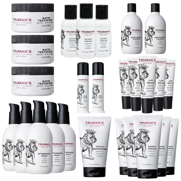 26-Piece: Truman's Gentlemen's Groomers Face & Hair Care Set
