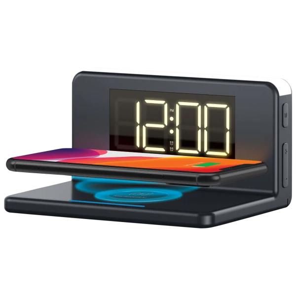 Merkury Innovations Wireless Charging Alarm Clock