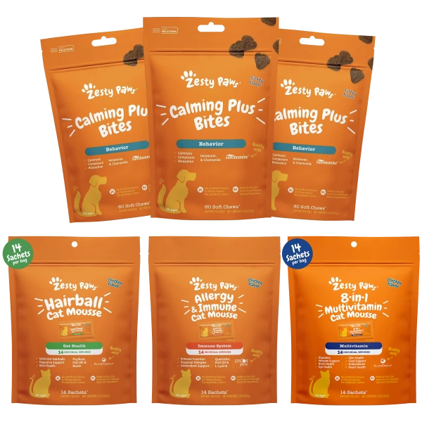 Zesty Paws Supplement Treats for Dogs & Cats