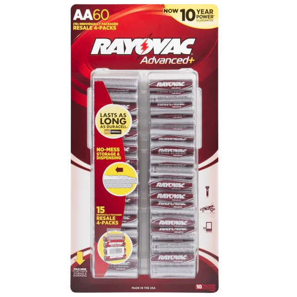 Rayovac 60-Pack AA or 48-Pack AAA Alkaline Batteries