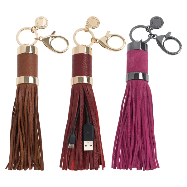 Rebecca Minkoff Power Tassel Keychain (Micro-USB)