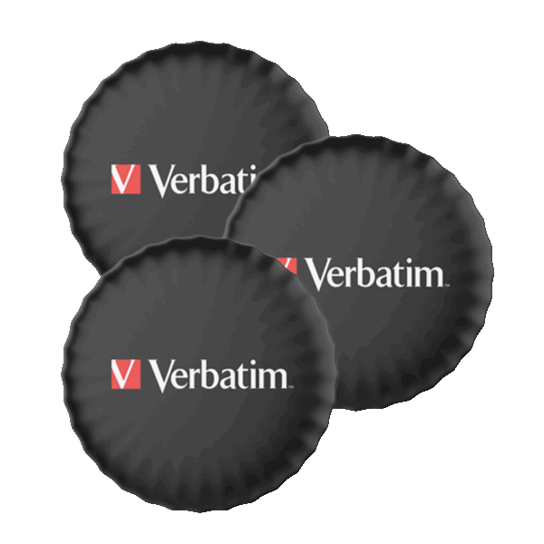 3-Pack: Verbatim My Finder Bluetooth Coin Tracker (Works with Find My)