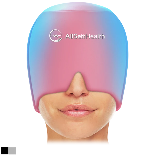 2-Pack: Allsett Health Form Fitting Migraine Relief Ice Head Wraps