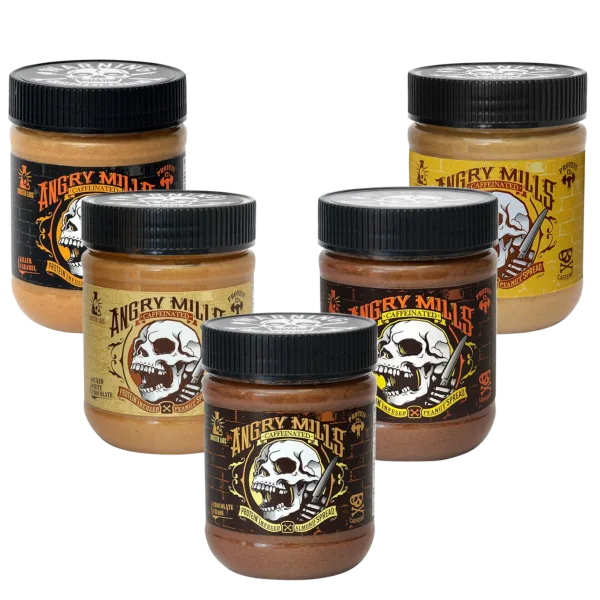 Pick 4: Angry Mills Protein-Infused Caffeinated Nut Spreads