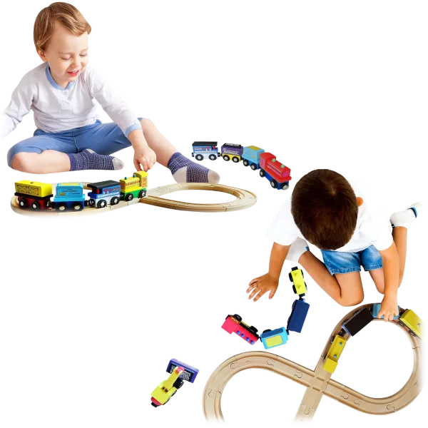 2-Pack: DynaMax Train Toy Railroad Set
