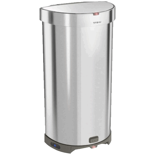 EyeVac+ 2-in-1 Touchless Trash Can with Automatic Vacuum