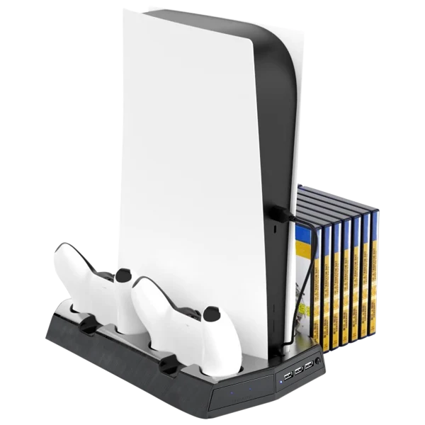 Wasserstein 3-In-1 Playstation 5 Vertical Cooling Stand