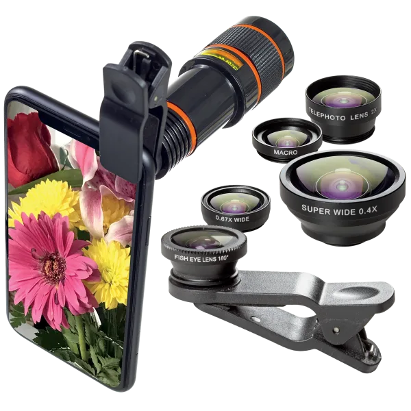 Power-To-Go Lens Kit 5-Piece + Telescope Lens