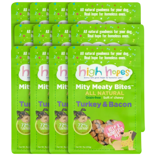 12-Pack: High Hopes Mity Meaty Turkey & Bacon Bites