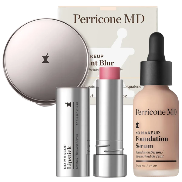 Perricone MD No Makeup 3-Piece Set (Instant Blur, Foundation Serum, Lipstick)