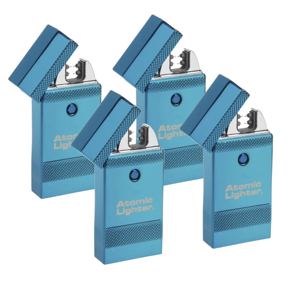 4-Pack: Deluxe Atomic Lighter Rechargeable Plasma Beam Lighters