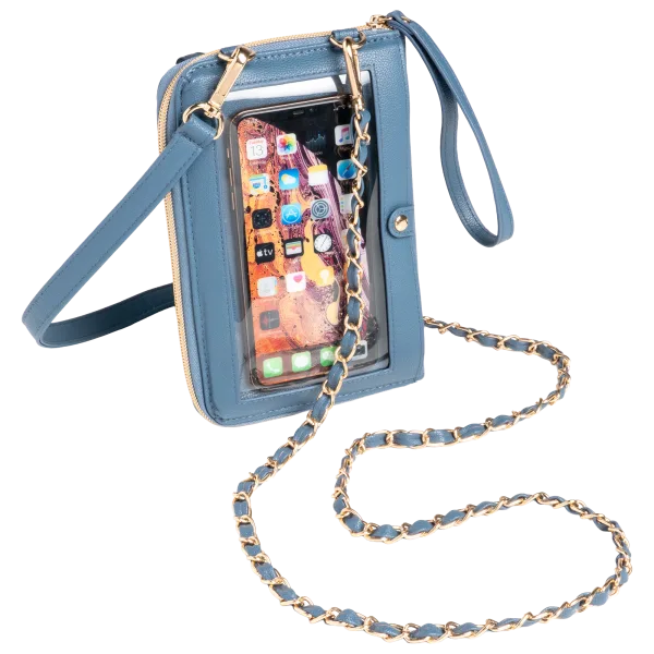 G.I.L.I. Faux Leather Wallet Crossbody with Two Straps