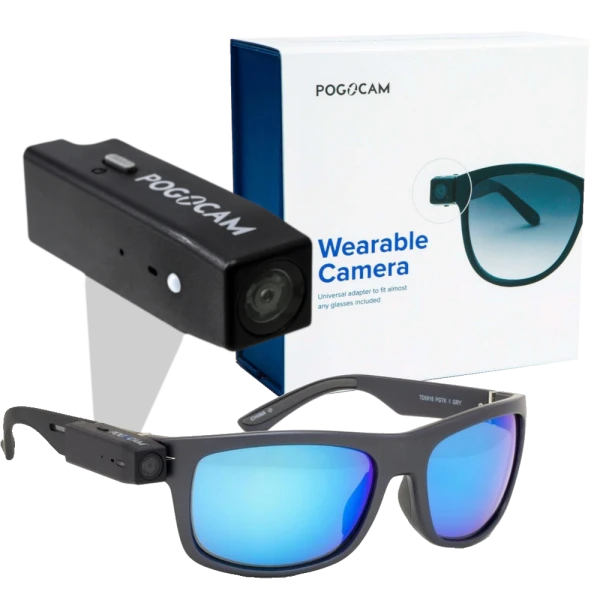 Pogocam Wearable HD Camera with Pogotrack Sunglasses