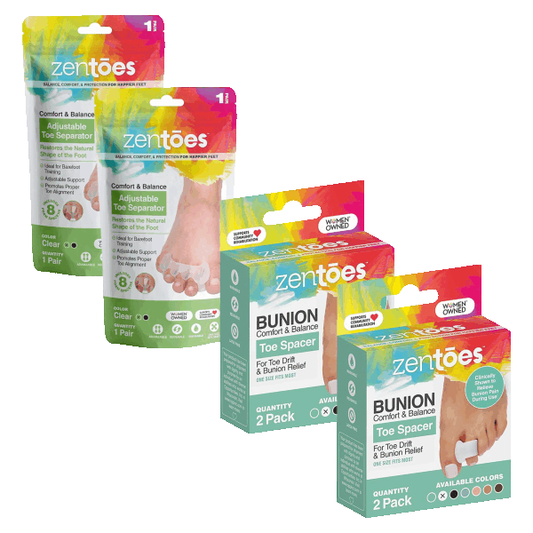 8-Pack: ZenToes Adjustable Toe Separators & Bunion Correctors