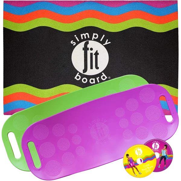 ASOTV 5-Piece Simply Fit Workout Balance Board with a Twist Bundle