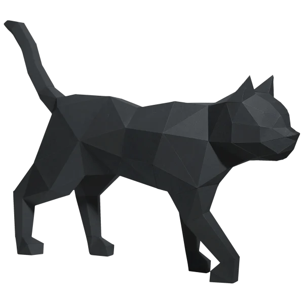 Papercraft World Black Cat Model