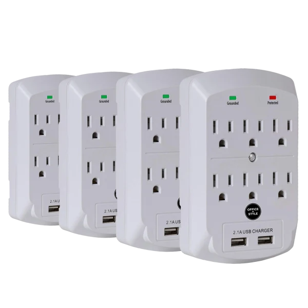 4-for-Tuesday: 6-Outlet Surge Protectors with 2 USB Ports and Anchor Screw