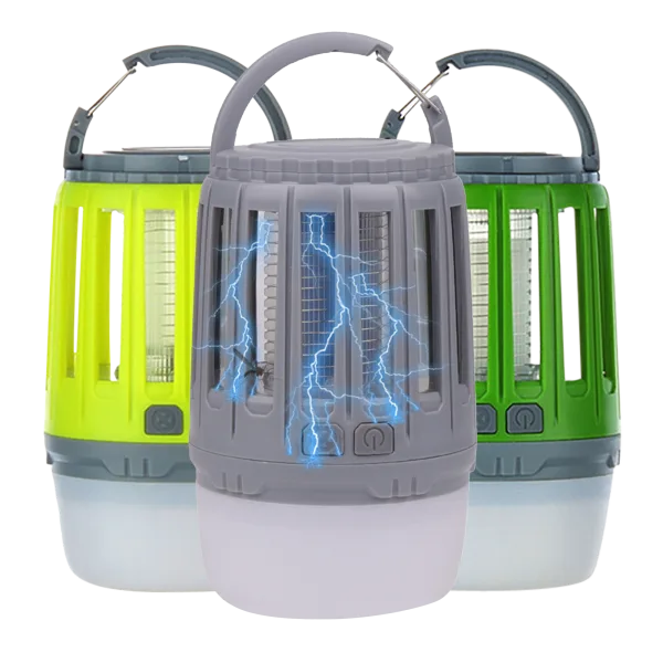 3 in 1 Waterproof Lantern Bug Zapper with Rechargeable Battery