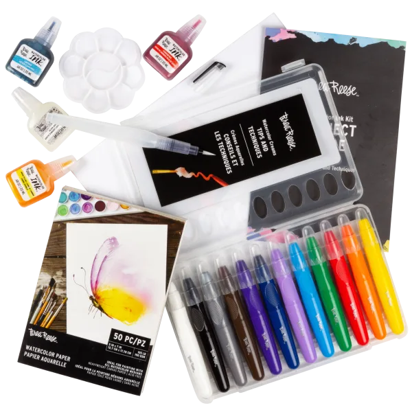 Brea Reese 21-Piece Watercolor Ink Art Kit
