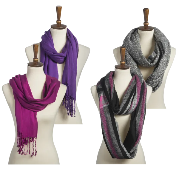 2-Pack: Pashminas OR Infinity Scarves by Tri-Coastal Designs