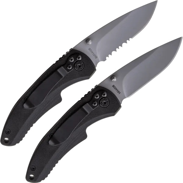 Schrade 2.6 Inch Drop-Point Knife (Set of 2)