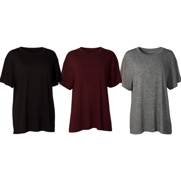 3-Pack: HUE Boyfriend Active Layer Tees