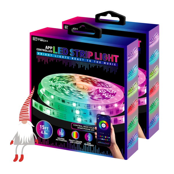 2-Pack: Simplytech 15FT RGB LED Strips
