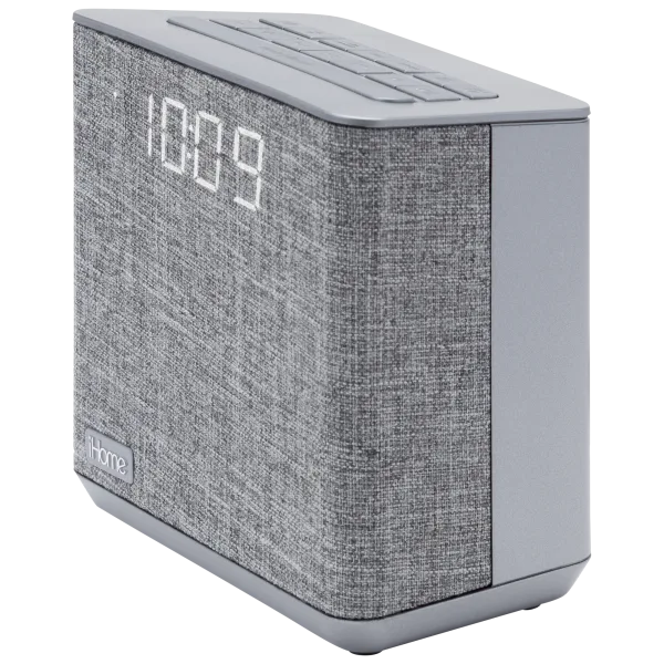 iHome Dual Bluetooth Alarm Clock with FM Radio & USB Charging