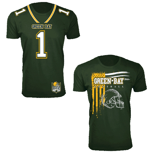 2-Pack: Men's and Women's Football Team T-shirts