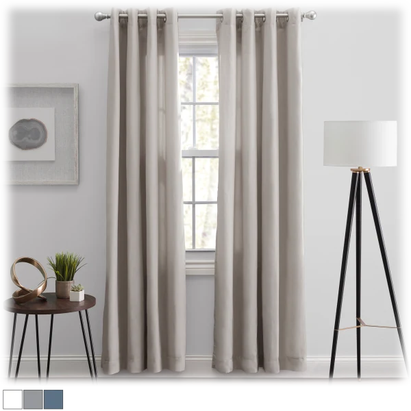 2-Pack: Royal Borough 100% Cotton Grommeted Window Panels
