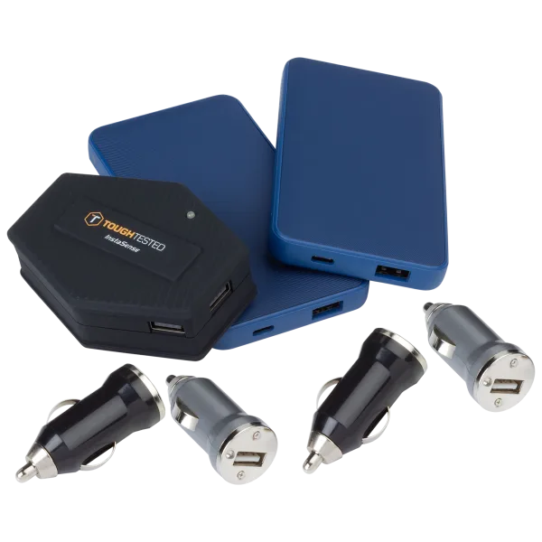 MEGA Charging Bundle: 2x 8000mAh Mophie Banks + 4x Car and 1x Wall Chargers