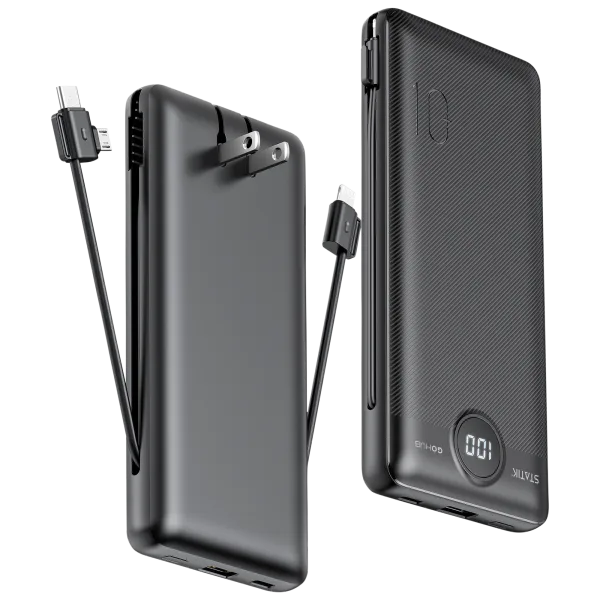 2-Pack: Statik GoHub 10,000mAh 6-in-1 Powerbank and Charger