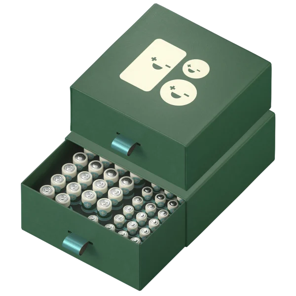 92-Pack: Better Battery Alkaline Carbon Neutral Batteries with Organizer