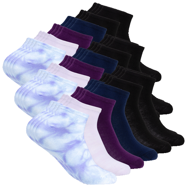 48-Pack: Steve Madden or Laundry by Shelli Segal Low Cut Socks